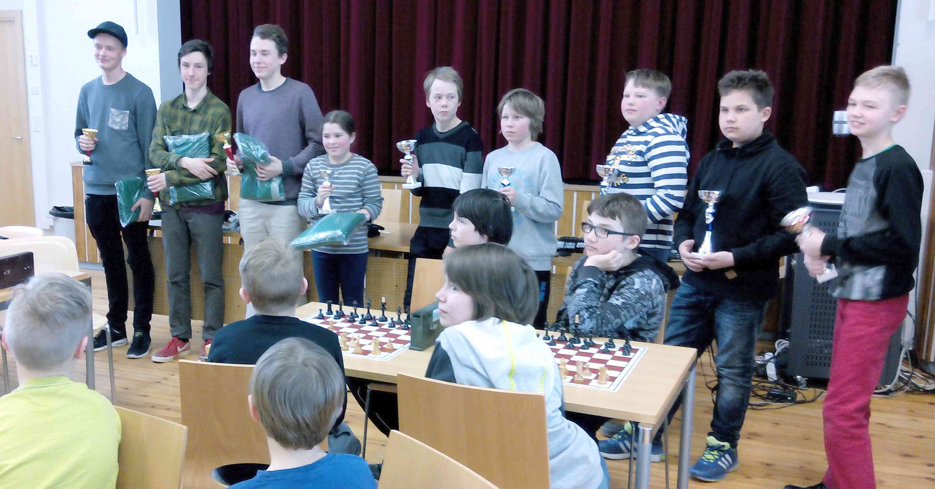 Raseborgs skolschack 2016 prisutdelning